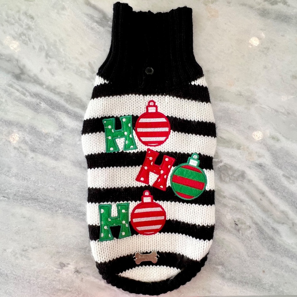 🐶 HO HO HO Pet Knit Sweater NWOT 🐶